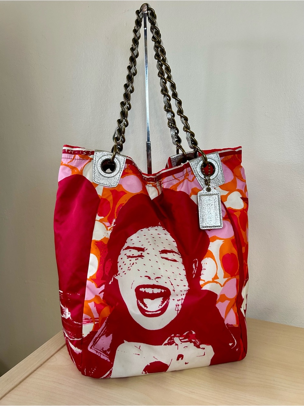 Coach Laughing Girl Tote 13405